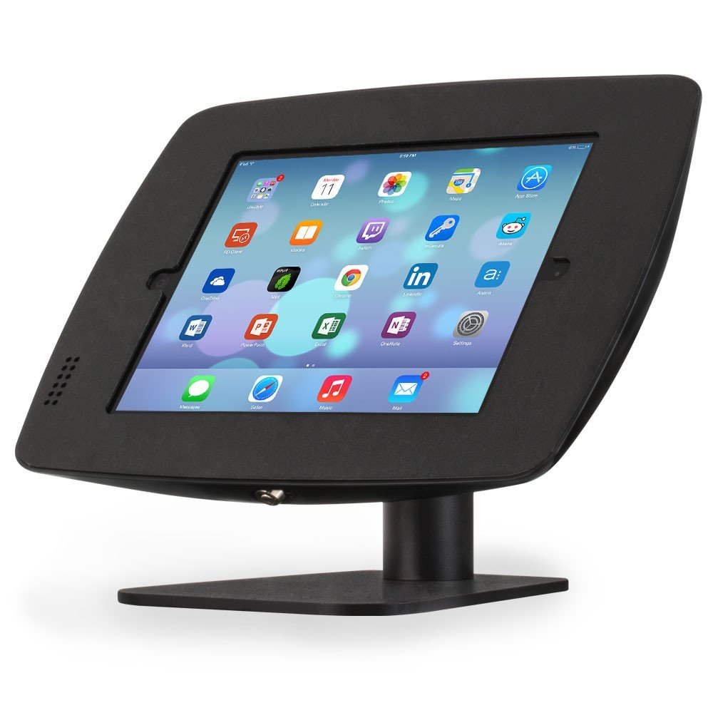 Fusion Ipad Free Standing Rotate Flip Kiosk Enclosure