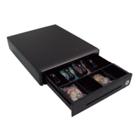 SAM4S DRE44MB24 Small Cash Drawer 4 Note / 4 Coin, Black