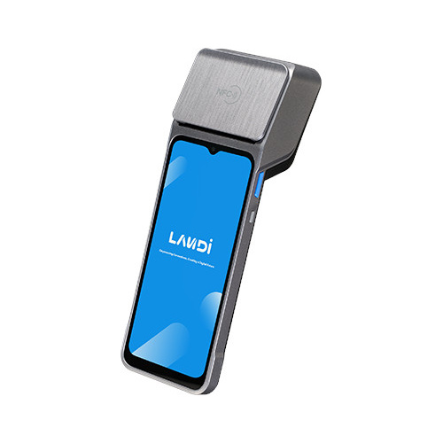 Landi M20 Mobile Terminal Android 13 3GB+32GB 4G F&R Cam Printer H 2D Scanner