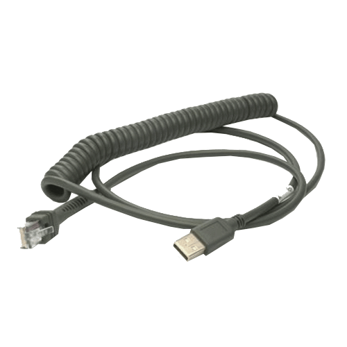Zebra USB 2.8m Coiled Scanner Cable