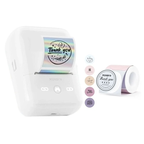 Munbyn FM226 2-Inch Direct Thermal Bluetooth Label Printer