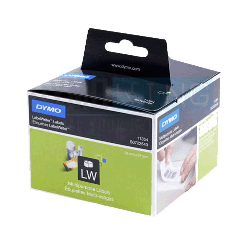 Dymo 57mm x 32mm Multi Purpose Labels, 1000/Roll