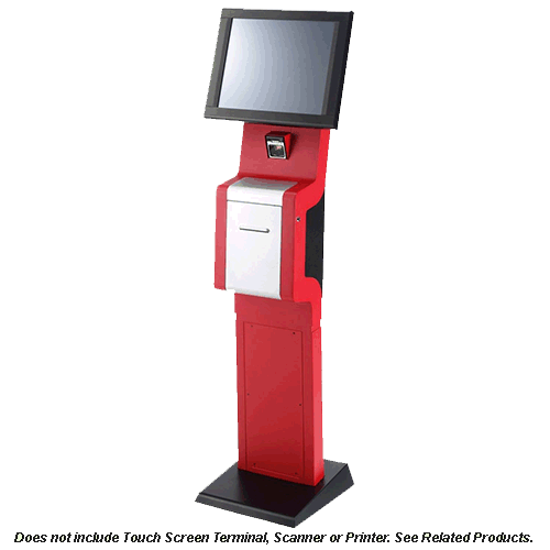 AdvanPOS Free Standing Kiosk Stand - Red